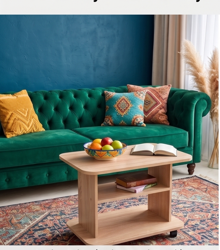 Table Basse Moderne avec Rangement