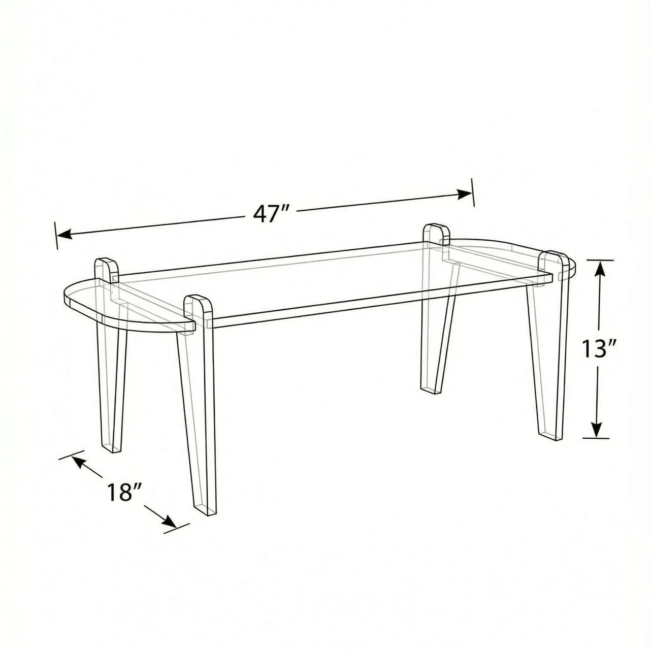 Table basse réctangulaire